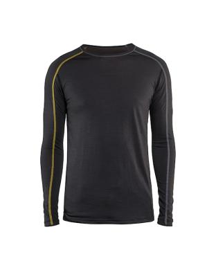 Underställ tröja Xlight mörkgrå/gul strl M
