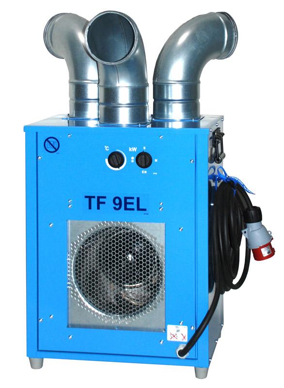 Varmluftsfläkt, Elektrisk