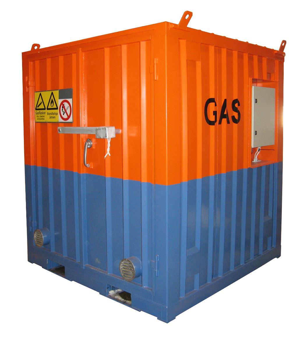 8'   gascontainer ventilerat för gas/gasol